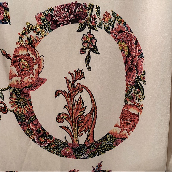 “Diamond” Blouse with black cut mesh bottom - Picture 4 of 13